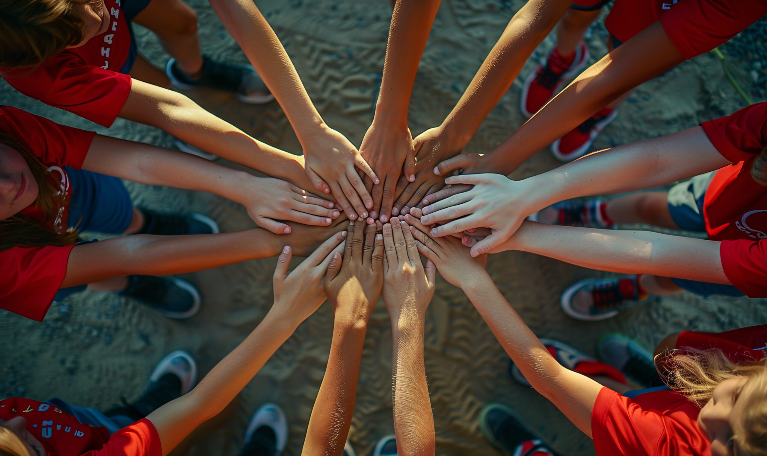Students playing sports